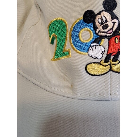 Disney 2007 Mickey Mouse Disneyland Resort Tan Embroidered Baseball Cap Hat - Picture 15 of 15